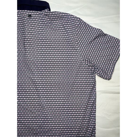 Greyson Polo Shirt Mens Size XL Multicolored Geometric Pattern Embroidered Logo - Picture 13 of 16